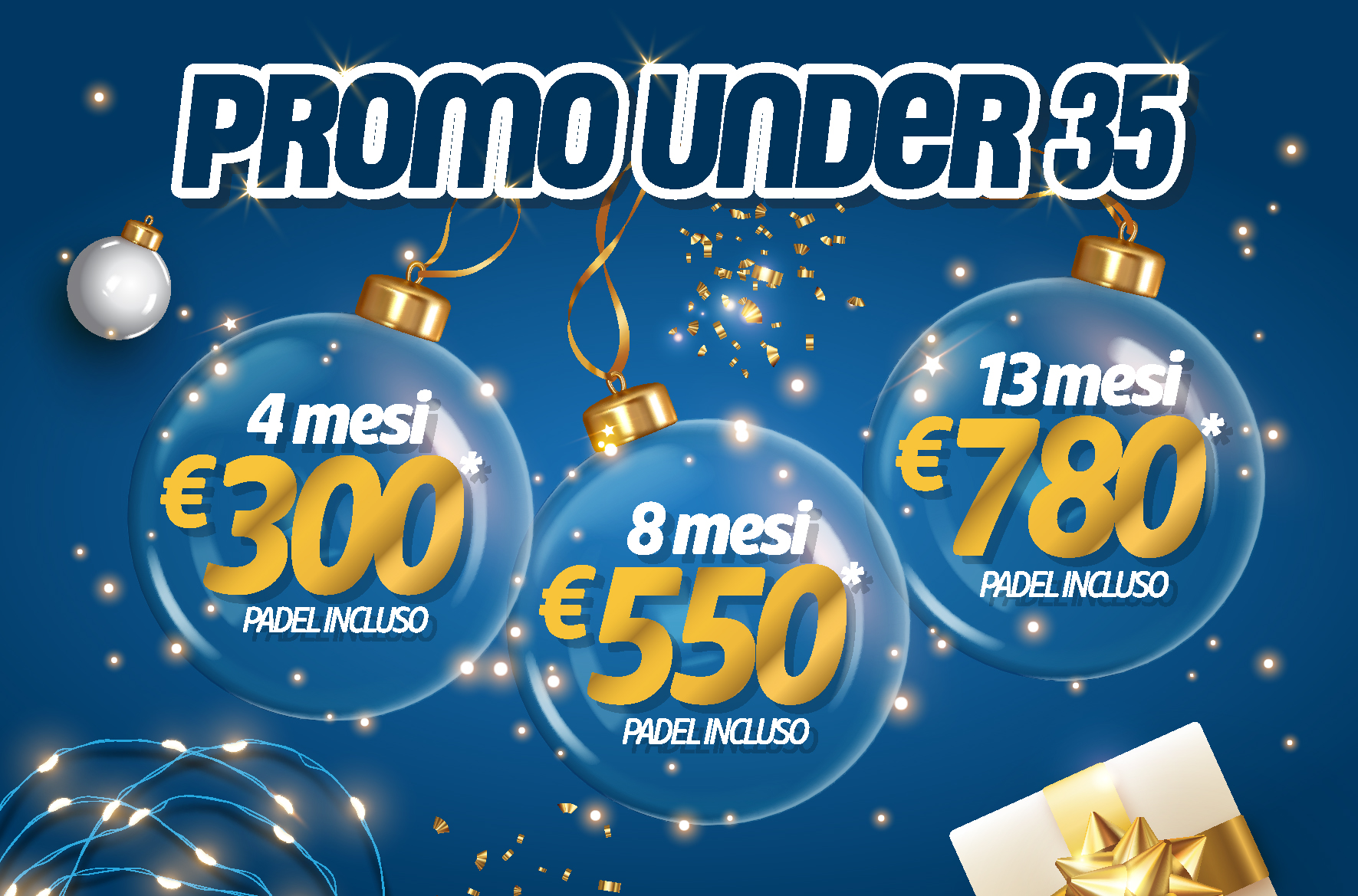 PROMO NATALE TUSCOLO 2023 UNDER 35